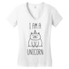 i am a unicorn Women's V-Neck T-Shirt