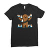 chewie and porgs Ladies Fitted T-Shirt
