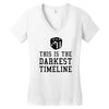 this is the darkest timeline Women's V-Neck T-Shirt
