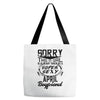 This Girl Is Taken By A Super Sexy April Boyfriend Tote Bags
