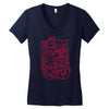 hand bag qb937 best trending Women's V-Neck T-Shirt