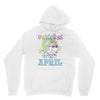 unicorns are born in april cute unicorn Unisex Hoodie