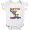 teachers give, share, care Baby Onesie