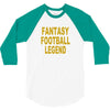 fantasy football legend sunday night football sports league tee shirt 3/4 Sleeve Shirt