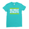 no meat athlete! Ladies Fitted T-Shirt