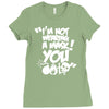 im not wearing a mask you Ladies Fitted T-Shirt