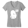 boo (2) Women's V-Neck T-Shirt