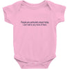 dumb people Baby Bodysuit