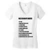rules for dating my daughter shirt t shirt perfect father's gift Women's V-Neck T-Shirt