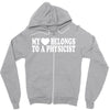 my heart physicist Zipper Hoodie
