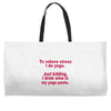 drink wine in ractangle Weekender Totes