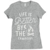 life is better by the camp fire Ladies Fitted T-Shirt