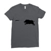 boar hunting Ladies Fitted T-Shirt