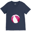 Pink Beachball Baby Girl V-Neck Tee