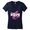 we have this hope breast cancer awareness Women's V-Neck T-Shirt