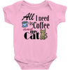 coffee cat Baby Bodysuit