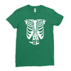 beer belly xray skeleton funny Ladies Fitted T-Shirt