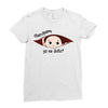 July Peeking Out Baby Boy in Spanish Ladies Fitted T-Shirt