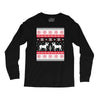 reindeer christmas ugly sweater Long Sleeve Shirts