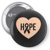 Hope With Heart Pin-back button