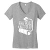 what would macgyver do humor Women's V-Neck T-Shirt