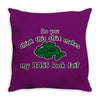 my bass look fat Throw Pillow