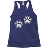 dog paws set of 2 Racerback Tank