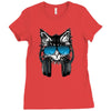 cat music Ladies Fitted T-Shirt