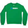 geek' (power on button) Crewneck Sweatshirt