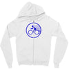 fast speed bicycle bike biking sport athlete geek gift idea tee shirt Zipper Hoodie