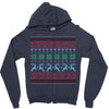 christmas ugly Zipper Hoodie