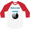 Papa And Son Fishing Partners For Life 3/4 Sleeve Shirt
