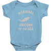 narwhals Baby Bodysuit