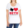 Texas Loves Beto Ladies Curvy T-Shirt