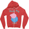 peppa pig uncle pig Zipper Hoodie