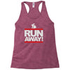 run away rabbit Racerback Tank