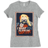 yo joe Ladies Fitted T-Shirt