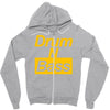 drum n bass birthday music Zipper Hoodie