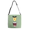 plankton face Adjustable Strap Totes