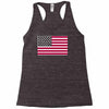 usa flag navy american Racerback Tank