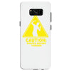 caution shapes being thrown printed Samsung Galaxy S8