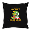 mario's boss Throw Pillow