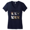 united color of frenchies Women's V-Neck T-Shirt