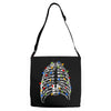skeleton christmas tree Adjustable Strap Totes
