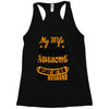 My Wife Is Super Awesome Her Husband Racerback Tank