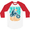 smile more, ride a motorcycle 3/4 Sleeve Shirt