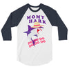 Mommy Shark -Shark Do Do Do 3/4 Sleeve Shirt