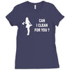 can i clean for you Ladies Fitted T-Shirt
