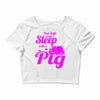 pig lover Crop Top