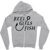 reel girls fish Zipper Hoodie